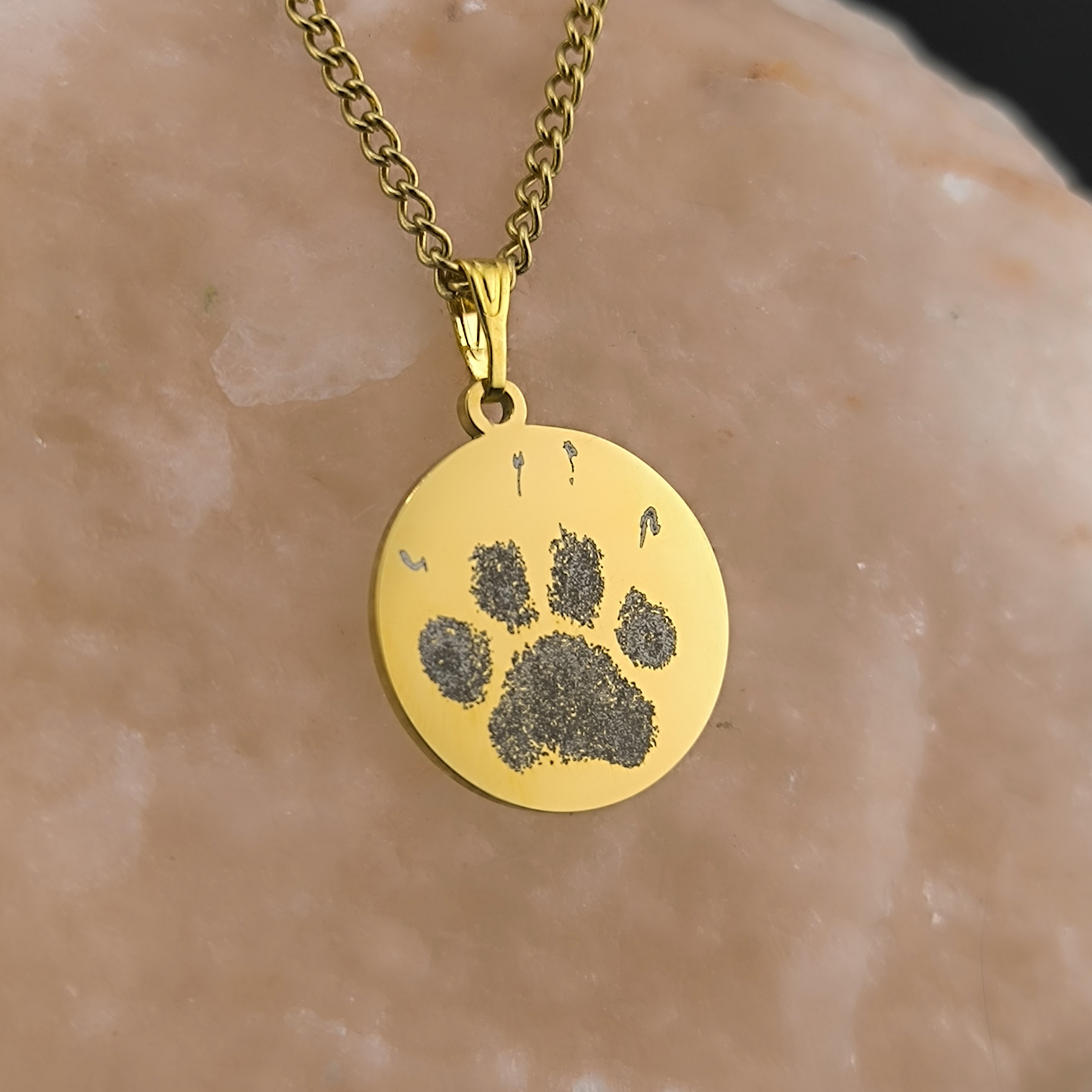 Kette mit Nasenabdruck Hund